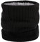 HGDGears Fleece Neck Warmer Windproof Thermal Knitted Snood Scarf for Men Women Thick Winter Cold Weather Knitted Circle Scarf for Outdoor Sports (A-Black)