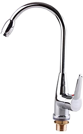 VADO VLTRA Robinet mélangeur pour évier de cuisine - Plaqué chrome - Simple niveau - Chaud et froid - Pour voiture, camping-car, bateau, camping-car