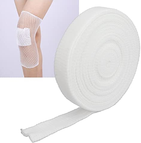 Netzschlauchverband Elastischer, Bandage Rollselastic Net Dressing Atmungsaktiv Schlauchhülle Elastische Unterstützung Feste Bandage für Bein Hand Fuß Nacken Arm Elastisches Netz 10 M/32,8 Ft