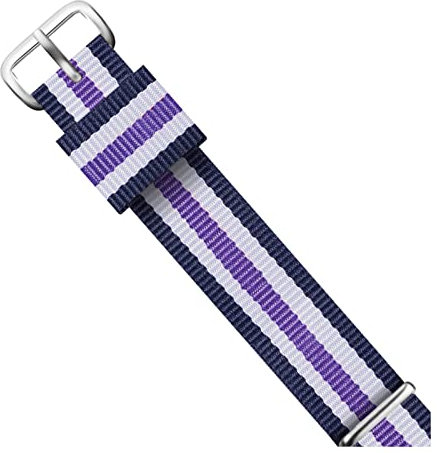 Stevenurr 12mm 14mm 16mm 18mm Uhrenarmband Nylonstreifen gewebtes Armband Wasserdichte Uhrenarmbänder Uhrenzubehör, 18mm