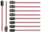 9v Battery Clip Connector Plastic Battery Snap I type Cable Lead PP3 with 150 mm Flying Leads, 10pcs (Soft)