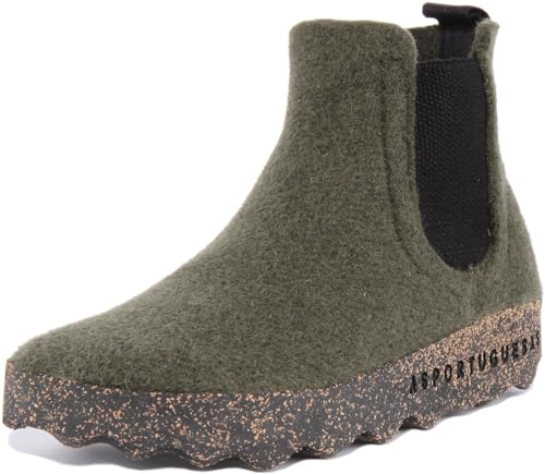 Asportuguesas Damen Chelsea Boots, Militär, Grün, 35.5 EU