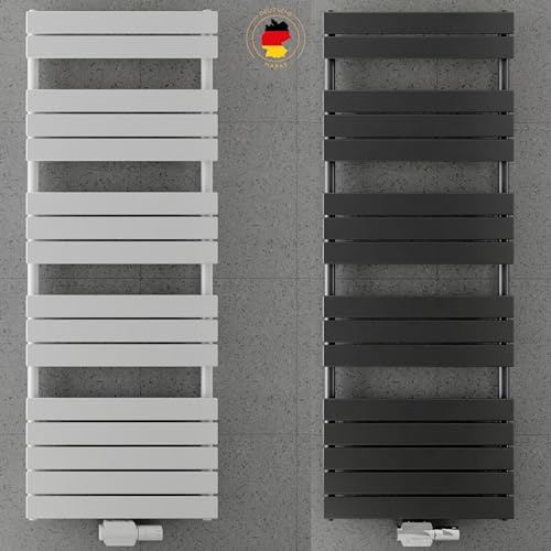 MC Heat ® Premium Badheizkörper 600x1600 mm - Handtuchwärmer in Weiß - Paneelheizkörper für Mittel- und Seitenanschluss