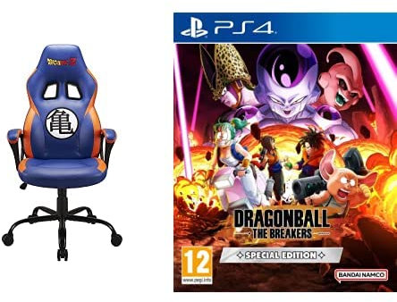 Subsonic DBZ Dragon Ball Z - Siège Gamer Original/Chaise de Bureau Licence Officielle SA5642-D1 & Dragon Ball: The Breakers - Édition Spéciale (PS4)