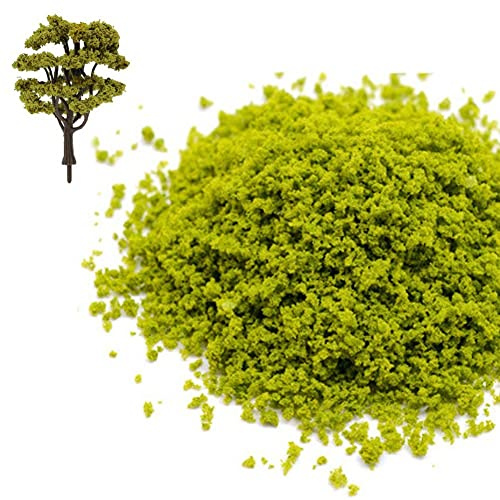 Fopytu Gras Spring Wiese Landschaft Modellierung Grüner Pflanze Tufted Baumpulver Miniatur DIY Ho Zuggebäude Szene Herstellung Materialien
