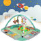 Tapis de jeu bébé avec arche de jeu, 2en1 tapis d'eveil et parc bebe, jouer du piano pour nouveau-nés, jouets éducatifs pour garçons et filles âgés de 1 à 36 mois