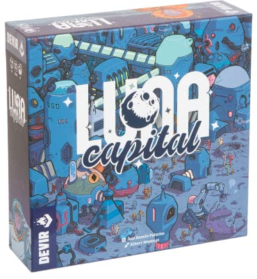 Devir Luna Capital – Gesellschaftsspiel zum Thema Weltraum – Strategiespiel – Multiplayer Brettspiel – Gesellschaftsspiel zwischen Freunden oder Familie Eltern Kinder – Spiel 8 Jahre und älter