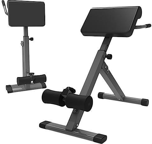 Rückentrainer Römischer Hyperextension-Stuhl für Heim-Fitnessstudio, zusammenklappbarer römischer Stuhl, Trainingsgerät für den unteren Rücken/Bauchmuskeln/Gesäßmuskeln/45-Grad-Hüftverlängerung ( Colo