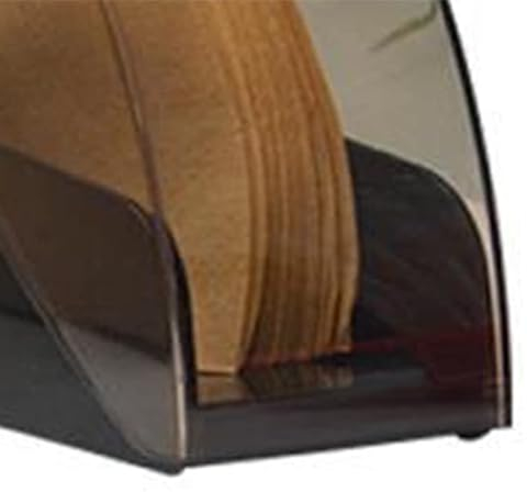 Kunststoff-Kaffeefilterhalter mit Abdeckung, Filterpapier, Staubdichte Aufbewahrungsbox, Spenderregal (Schwarz)
