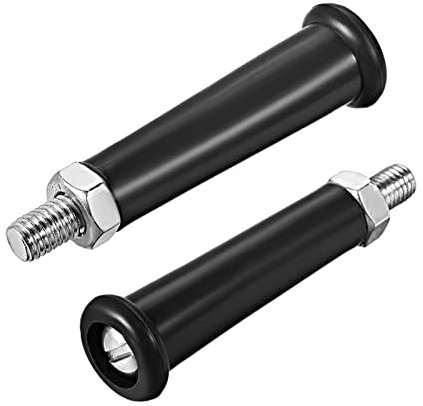 TA-VIGOR M10 x 50mm Revolving Handwheel Grip, 2Pcs Thread Screw Knob with Plastic Bakelite Revolving Handle Grip for Industry Lathe Milling Machine
