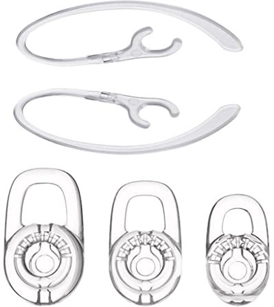 Paquete 5 en 1 para Plantronics M70 M90 M180 M1100 M925 M975 M155 M166 M50 de alta transparencia Bluetooth Earphone Ear Tips