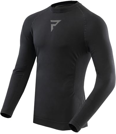 REBELHORN Freeze II Thermo Jersey Herren | Langarm | Kühlende Thermounterwäsche | Feuchtigkeitsableitung | Atmungsaktiv | Kompressionszonen | Thermomotorradkleidung