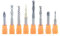 SpeTool 8Pcs Router Bits Set Carbide CNC 1/4 Inch Shank for Woodworking Detail Carving Trimming V Groove Engraving Slotting Mortise
