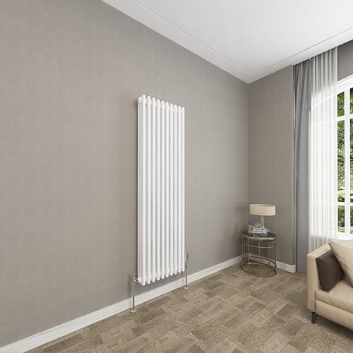 Sky bathroom 1500x470mm Vertical White Cast Iron 3 Column Radiator Radiator Traditional Upright Central Heating Radiator