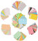 140 PCS Photo Border Sticker, Instant Camera Frames, Colorful Mini Sticker, Self-adhesive Picture Frames, 7-Mixed Styles for 3 Film Photos
