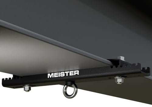 Meister Beam Clamp Hanger Mount for Boxing & MMA Heavy Bags, Suspension Straps & Ceiling Fixtures - Black - 24.1 cm - 35.6 cm