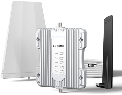 Cell Phone Booster for Home Up to 3,000 sq ft, Cell Booster Data for Band 4/12/17/13/5/25/2, Cell Signal Booster for All U.S. Carriers Verizon, AT&T, T-Mobile-5G 4G LTE 3G FCC Approved