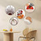 DETENE 5 Stück Holz Boho Wand Deko Holz Modern Wanddeko Wohnzimmer Minimalistische Wandkunst Vintage Deko für Kunst Wohnzimmer Bauernhaus Kindergarten (gelb)