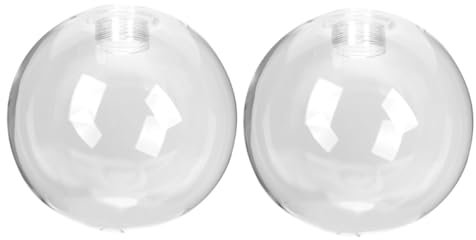 Mikikit Fassungsglas-lampenschirm Für Deckenleuchte Rund Kugel-lampenschirm Ersatz Für Pendel-deckenleuchte
