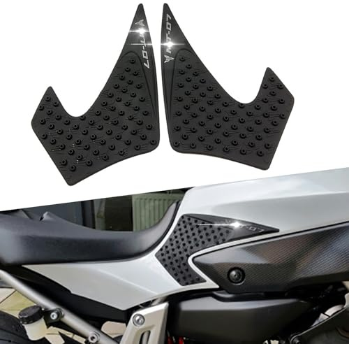DFFMQSJ Calcomanía protectora para depósito de combustible lateral de motocicleta, compatible con Yamaha MT07 MT-07 FZ07 FZ-07 13-17, almohadilla de tracción antideslizante e impermeable para depósito