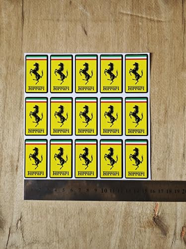 Adesivi decorativi adatti per decorazione auto ferrari, 15 pezzi