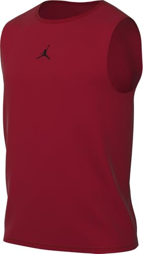 Nike Herren Jordan Sport Dri-Fit Sleeveless T-Shirt, Gym Red/Black, M