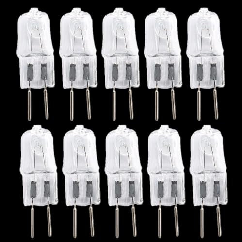 UGEFKMQ G6.35 20W Bombilla Halogena 220V 75W GY6.35 Bi-Pin Base Lámpara Halógena Cápsula Regulable Blanco Cálido 50 W