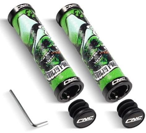 CHOOEE Mountain Bike Handlebar with Double Lock On Clamp,Bicycle grips Anti-Slip Rubber Mtb Grips,22mm Cycling Handlebar for MTB/BMX