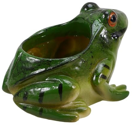 OFFSCH Frosch Form saftig Pflanzer Keramik Cartoon Tier geformte Blumentopf Indoor-Pflanzenbehälter für Home Office Schreibtisch Garten Pflanzenraum Dekoration