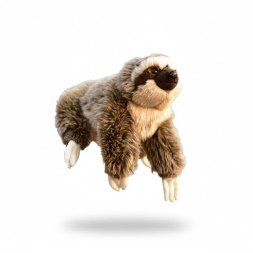 SMJWH Faultier-Handpuppe als Plüschtier, weiches Dreizehenfaultier-Stofftier, interaktive Tierpuppe for Geschichtenerzählen und Spielen
