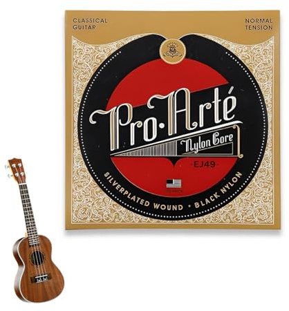 KYLOS Cuerdas Guitarra Española, 1 Paquete Ej49 Pro-Arte Nylon, Tensión Normal Para Guitarra Clásica