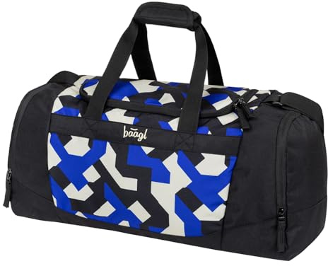 Baagl Sporttasche Reisetasche mit Schuhfach Kinder Jungen Teenager 25 l | Schwimmtasche und Tasche für Sport, Fußball, Ballett, Schule & Freizeit besitzt reflektierende Elemente für Jugendliche.