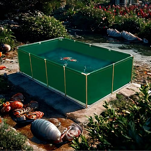 Gran piscina rectangular con marco, piscina de acero sobre el suelo para jardín al aire libre para familias y niños, capacidad, fácil montaje, marco de metal duradero, incluye parche de reparación