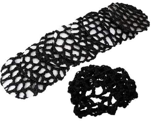 OSOLADY 8 Stück-Pack Haarknotennetz für Balletttänzer Damen Snood aus Elastischem Netz Atmungsaktiv und Leicht für Sommer und Professionellen Tanzgebrauch