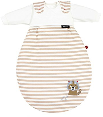 s.Oliver by Alvi Baby Mäxchen Schlafsack Waschbär 3-teilig, Größe:56/62, Dessin:Waschbär beige