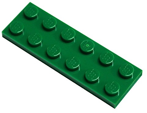 LEGO Parts and Pieces: placa 2x6, Verde, c. 20 Pieces