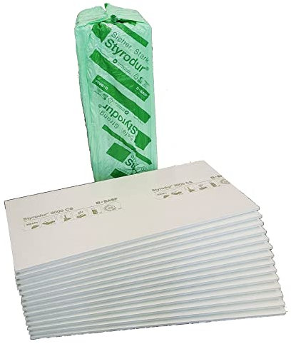 BASF Styrodur® 3000CS 30mm XPS Hartschaumplatte WLG034 mit Stufenfalz 1265x615mm 10,5qm
