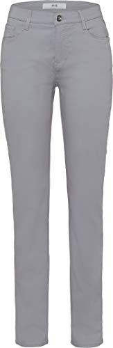 BRAX Damen Carola CITY SPORT PREMIUM Five Pocket uni Hose,, per pack Grau (stone 09), W27/L32(Herstellergröße: 36)