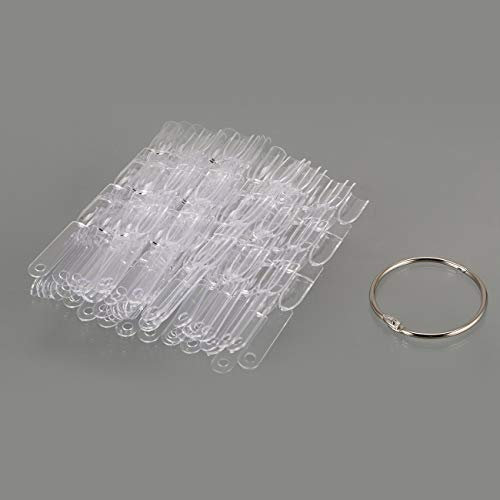 50 PCS Faux ongles Conseils ventilateur couleur en forme d'affichage polonais Palette carte Outil pratique Nuancier Nails Art Display Shelf Board (transparent)