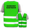 Bedruckte Warnwesten mit ISO-Leuchtstreifen * Standard- oder Reflex-Druck * Erste Hilfe und Brandschutz, Begriff:Brandschutzbeauftragter, Farbe + Größe:Neon Grün (3XL/4XL)