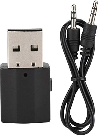 Bluetooth AUX Adapter, 2 in 1 HiFi USB Adapter Receiver Audio Stereo Bluetooth 5.0 Universal Wireless Audio Receiver Tragbar für Heimkino, TV, PC, Stereo Maiosn usw.