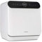 KLARSTEIN Oceana - Mini Lavastoviglie da Tavolo, Classe F, 125 kWh/anno, 2 Coperti, Freestanding, Libera Installazione, Lavaggio a 360°, 6 Programmi, Touch Control, Consumo: 6 L, Bianco