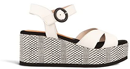 Gadea Damen TUD1501-1 Keilsandale, California Blanco, 42 EU