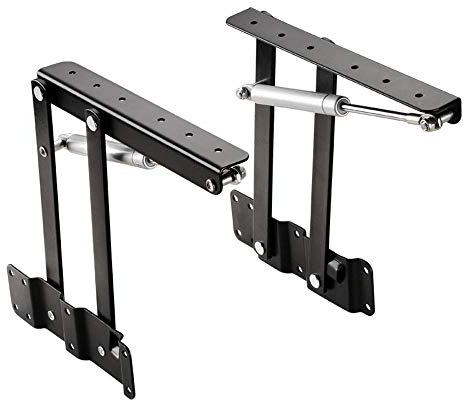1 par de mecanismo de mesa de centro elevable, bisagra de resorte, soporte de elevación de resorte neumático multifuncional, bisagra de mesa para accesorios de muebles