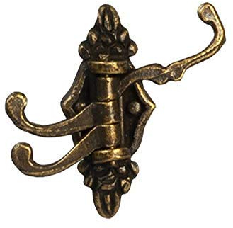 Melody Jane Puppenhaus Antik Messing Triple Mantel Haken Miniatur Flur Garderobe Zubehör
