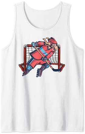 Inline-Skaterhockey Hunde Kinder Skaterhockey Inlinehockey Tank Top