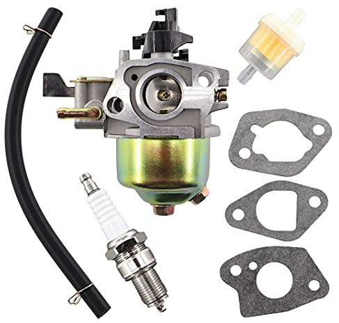 MCHNIC Carburateur avec joint d'allumage pour Honda GXV120 GXV140 GXV160 Moteur HR194 HR195 HR214 HRA214 HR215 HR216 HRA216 HRC216 HRB475 HRB 475 HR2150 Tondeuse à gazon