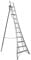 BPS Access Solutions 1 Leg Adjustable Trade Master Tripod Ladder (3.6m, Silver, Aluminium, 18 Steps, 100kg Load Capacity)