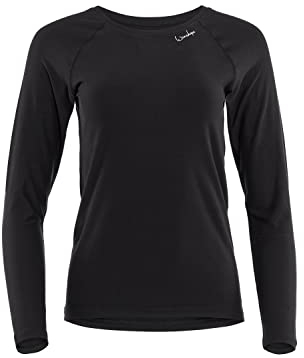 Winshape Damen Light and Soft Long Sleeve Top Aet118ls Yoga-Shirt, Schwarz, L EU