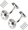 TERF® Traditional Style Polished Chrome Heavy Duty Banister Staircase Support Wall Mounted Handrail Bracket - Pack of 2